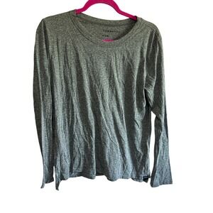 Good HYOUman Women's Long Sleeve Gray T-Shirt Casual Everyday Tee Capsule NWOT